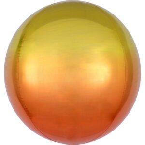 Kugelballon Gelb-Orange 40cm