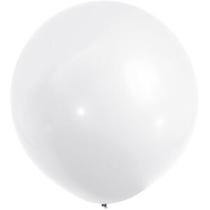 Riesenballon Latex 120cm einzeln Farbe wählbar - weiß
