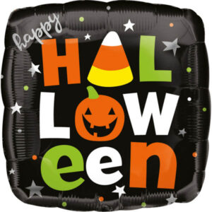 HAPPY HALLOWEEN,  Folienballon, quadratisch, circa 40 cm