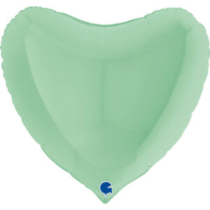 Herzballon Pastell Mint / Folie / 75cm