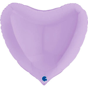 Herzballon Pastell Lila / Folie / 75cm