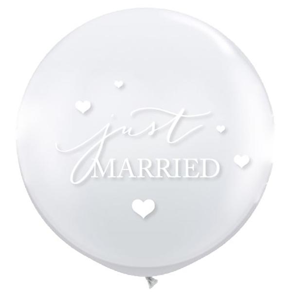 Standesamt Ballon Himmelsherzen / Befüllter Latex - Ballon / circa 90cm – Bild 8