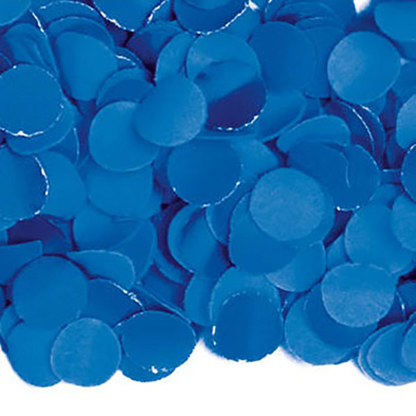 Konfetti, uni blau, Papier, 100 g Packung
