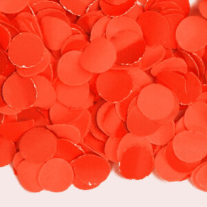 Konfetti, uni orange, Papier, 100 g Packung