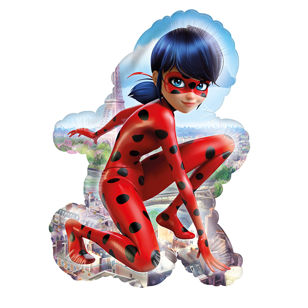 Ladybug, Miraculous, Folienballon, H 58 cm