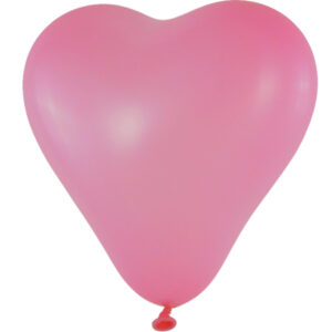 Herzballon rosa 15cm / Latex