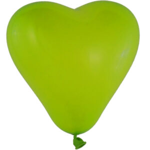 Herzballon limonengrün 15cm / Latex