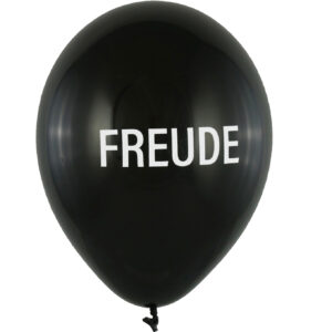 Ballon FREUDE schwarz 28cm / Latex