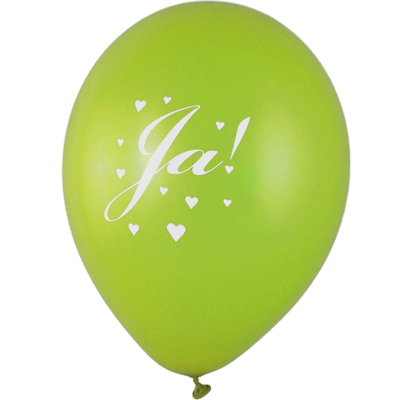 Ballon Ja! grün 28cm / Latex