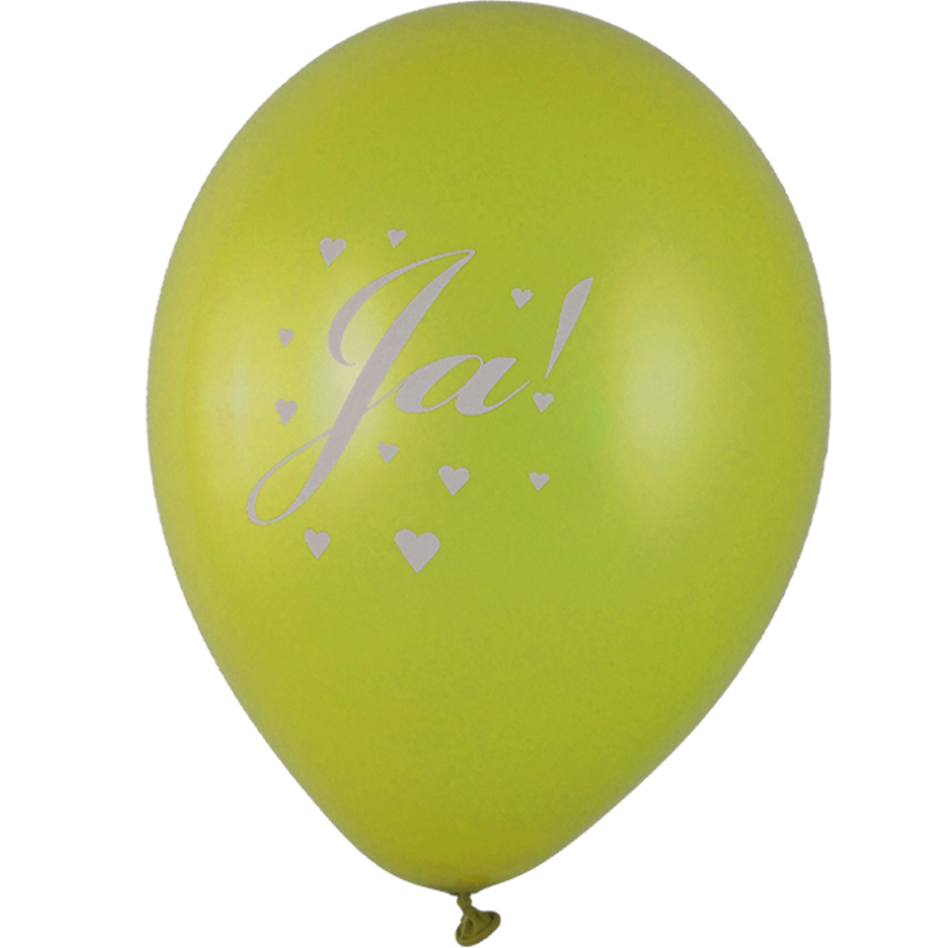 Ballon Ja! grün 28cm / Latex – Bild 2