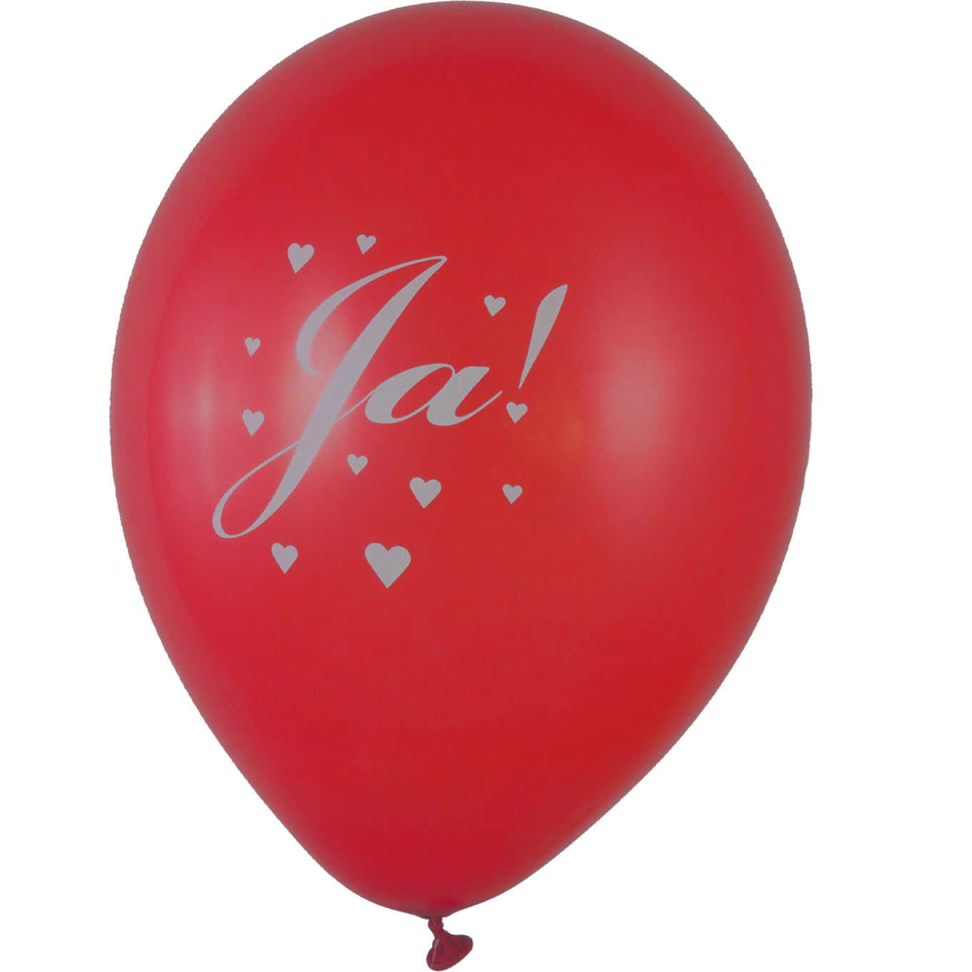 Ballon Ja! rot 28cm / Latex – Bild 2