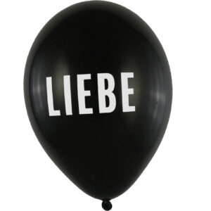 Ballon LIEBE schwarz 28cm / Latex