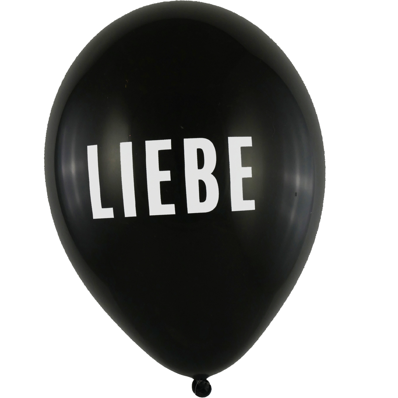 Ballon LIEBE schwarz 28cm / Latex
