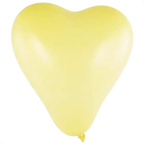 Herzballon pastell vanilla 30cm / Latex