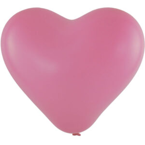 Herzballon rosa 45cm / Latex