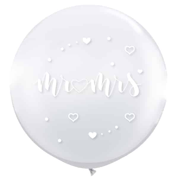 Standesamt Ballon Himmelsherzen / Befüllter Latex - Ballon / circa 90cm – Bild 7