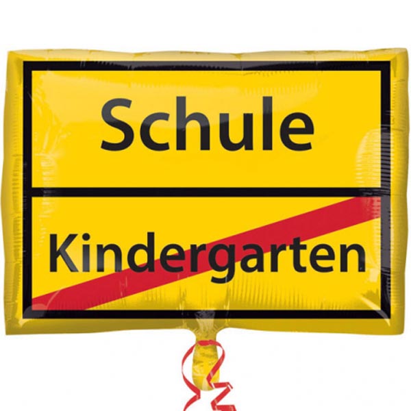 Folienballon Ortsschild Schule