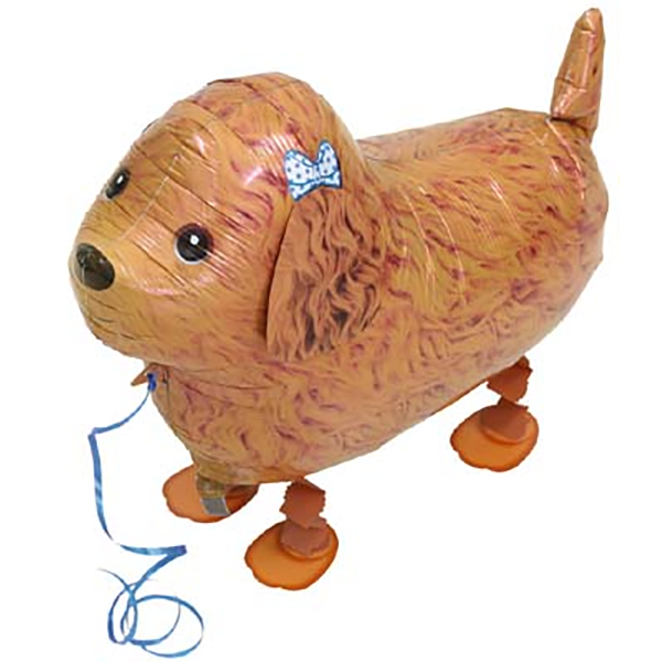 Pudel, Airwalker, Folienballon, L 73 cm