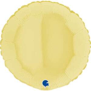 90cm Rund, pastell Gelb, Folienballon