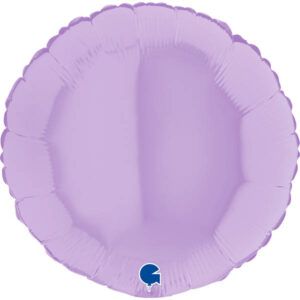 90cm Rund, pastell lila, Folienballon