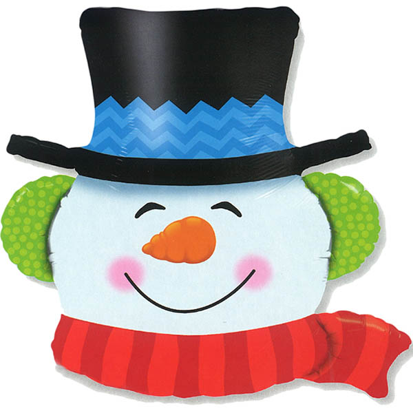 Schneemann Folienballon 81cm