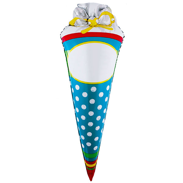Folienballon Schultüte personalisierbar Folienballon 111cm