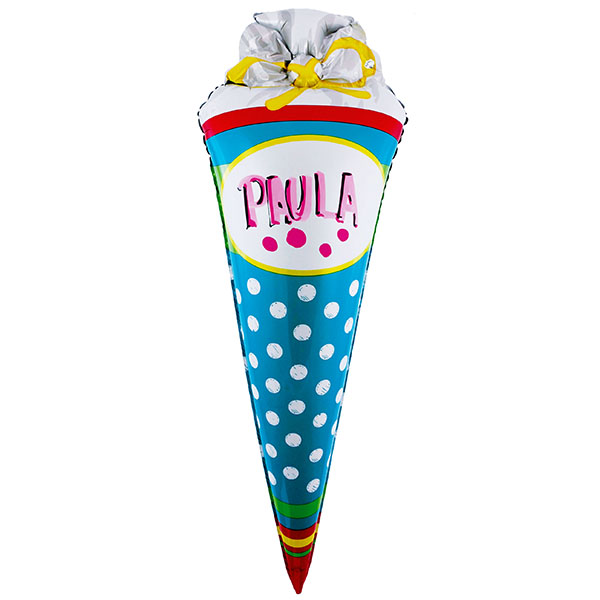 Folienballon Schultüte personalisierbar Folienballon 111cm – Bild 2
