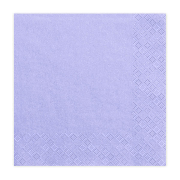 Servietten, lavendel, dreilagig, 20 Stk., 33 x 33 cm