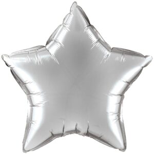75cm Stern metallic silber