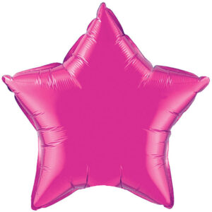 75cm Stern metallic pink