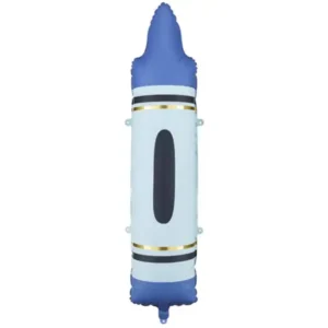Folienballon, Stift blau, personalisierbar H104cm