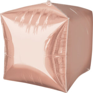40cm Würfel Metallic Roségold