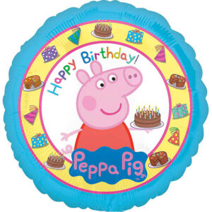 Peppa Pig "Happy Birthday" Folienballon rund 45cm