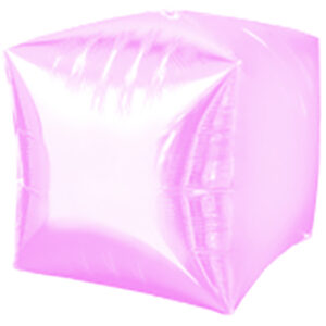 40cm Würfel Metallic Rosa