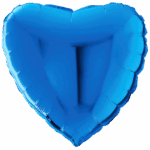 Herz Blau Metallic