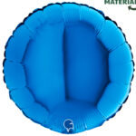 Rund Blau Metallic