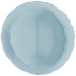 Rund Hellblau Metallic