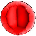 Rund Rot Metallic
