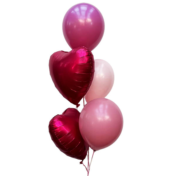 Berry Love Ballonstrauß, Befüllt zum Abholen, ca. 2 Tage haltbar