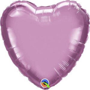 Herzballon Metallic Lilac / Folie / 45cm