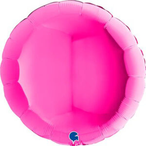 90cm Rund, metallic Pink, Folienballon