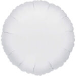 Rund Polarweiß Satin