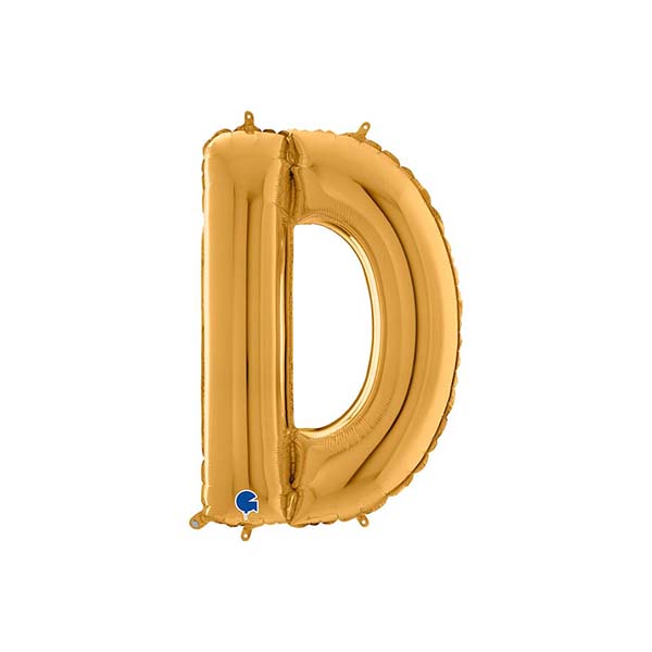 Buchstabenballon A – Z, GOLD, EINZELN wählbar, Folienballon H 66cm – Bild 4