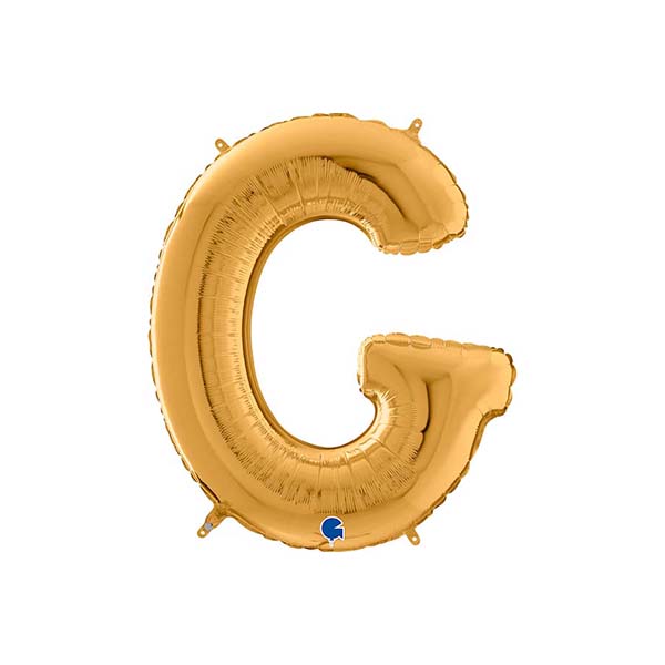 Buchstabenballon A – Z, GOLD, EINZELN wählbar, Folienballon H 66cm – Bild 7