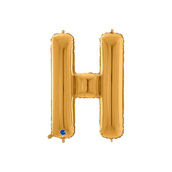 Buchstabenballon A – Z, GOLD, EINZELN wählbar, Folienballon H 66cm – Bild 8