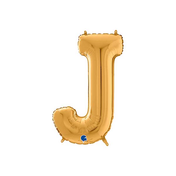 Buchstabenballon A – Z, GOLD, EINZELN wählbar, Folienballon H 66cm – Bild 10