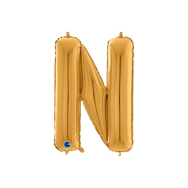 Buchstabenballon A – Z, GOLD, EINZELN wählbar, Folienballon H 66cm – Bild 14