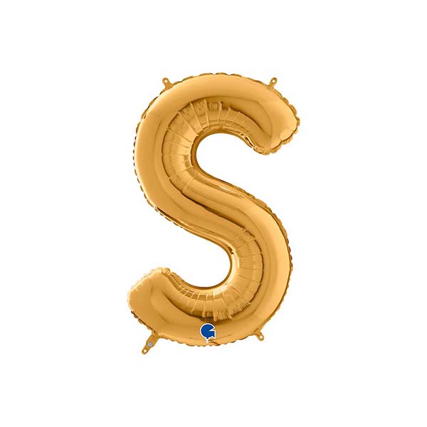 Buchstabenballon A – Z, GOLD, EINZELN wählbar, Folienballon H 66cm – Bild 19