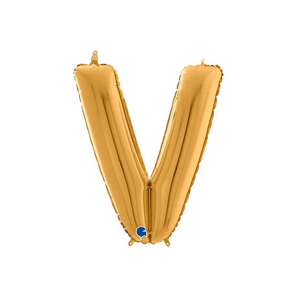 Buchstabenballon A – Z, GOLD, EINZELN wählbar, Folienballon H 66cm – Bild 22