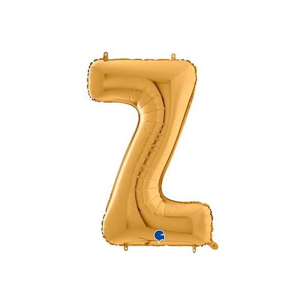 Buchstabenballon A – Z, GOLD, EINZELN wählbar, Folienballon H 66cm – Bild 26